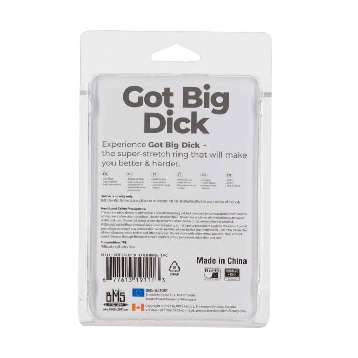 Got Big Dick Ring - 1 Pack