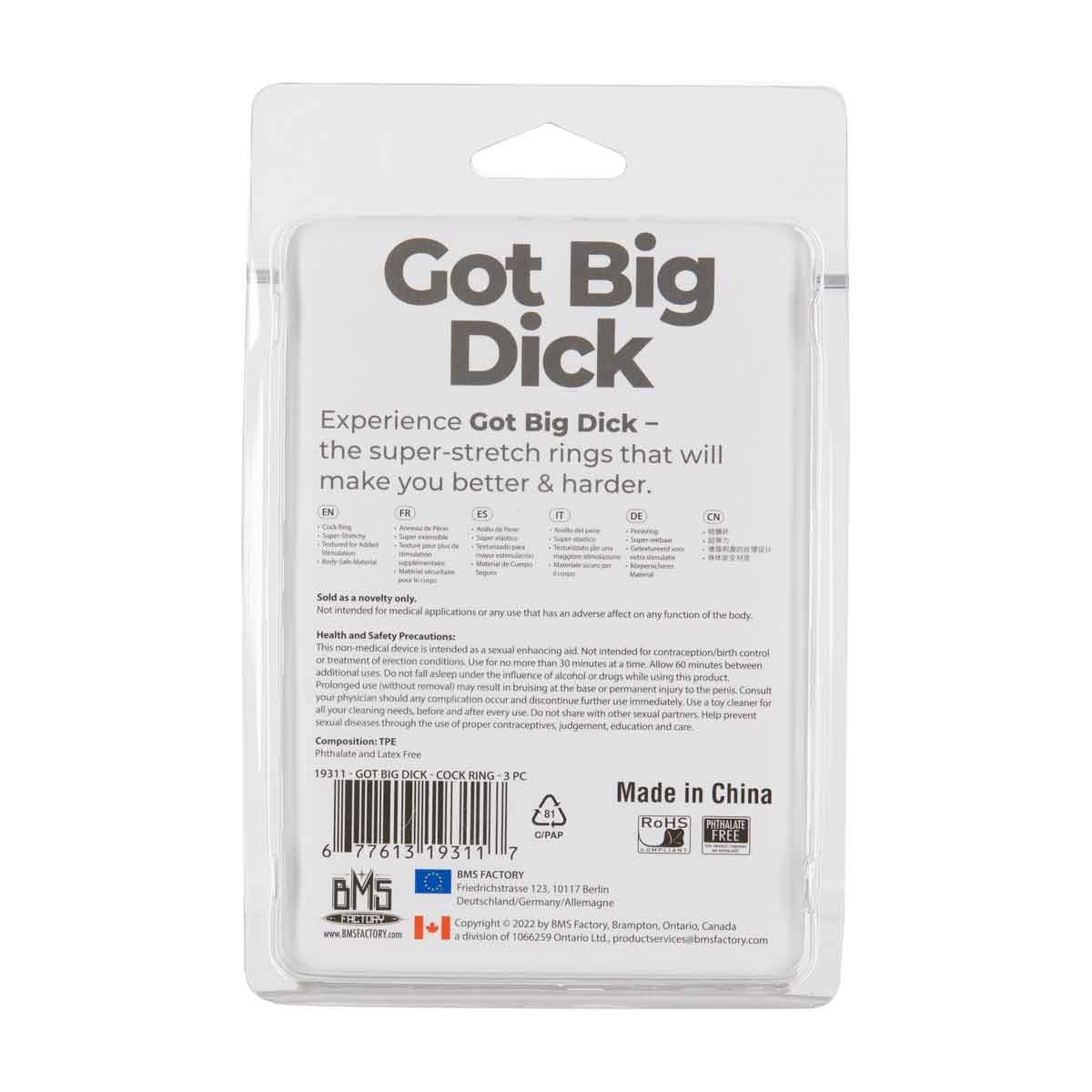 Got Big Dick Ring - 3 Pack