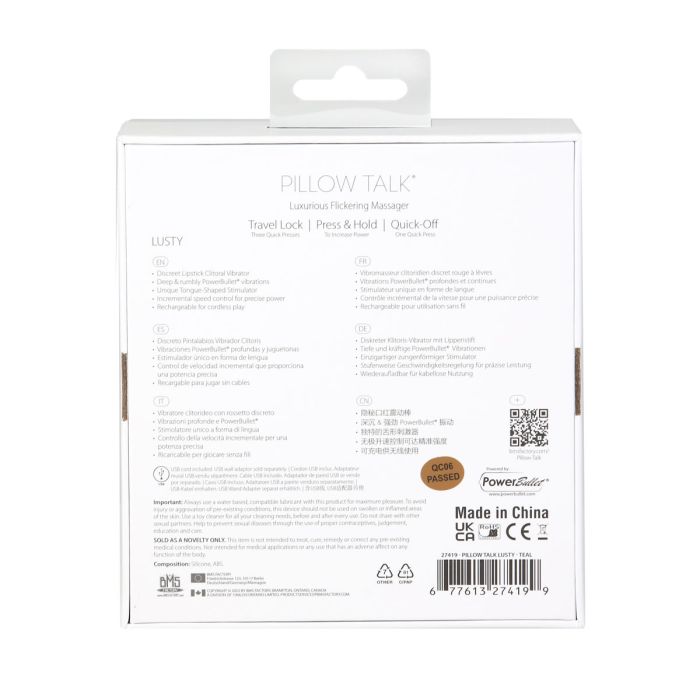 Pillow Talk® Lusty Luxurious Flickering Massager