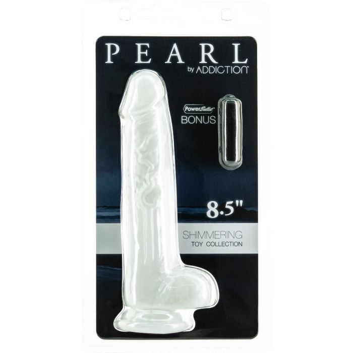 Pearl by Addiction 8.5" Dildo with Balls