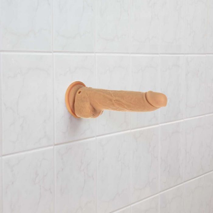 Naked Addiction 9" Thrusting Dildo with Remote - Caramel