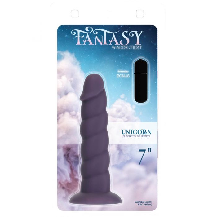 BMS – Addiction Fantasy – Unicorn Dildo – 7” – Purple