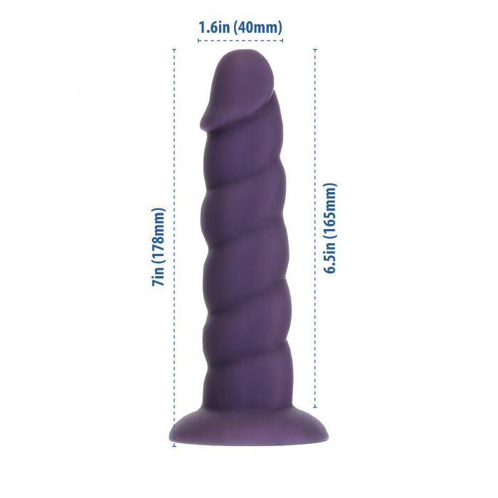 BMS – Addiction Fantasy – Unicorn Dildo – 7” – Purple