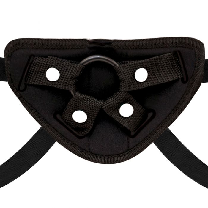 Lux Fetish – 6.5” Vibrating Dildo & Strap-On Harness Set