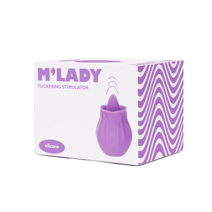 Happy Meeting - Rose Flickering Tongue Vibrating Clitoral Stimulator
