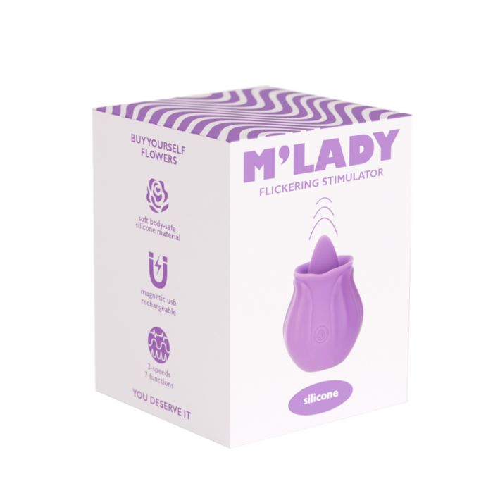Happy Meeting - Rose Flickering Tongue Vibrating Clitoral Stimulator