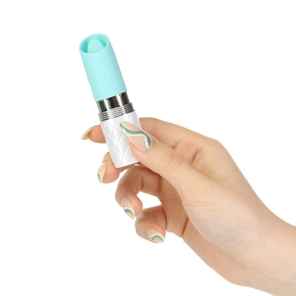 Pillow Talk Lusty Luxurious Flickering Massager - Teal, Pink