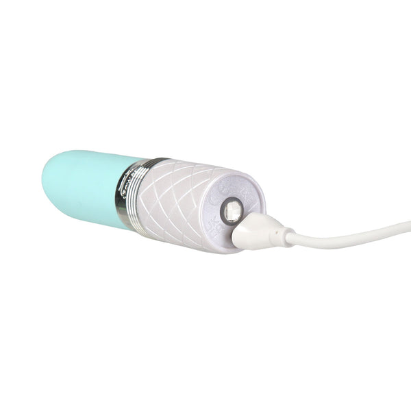 Pillow Talk Lusty Luxurious Flickering Massager - Teal, Pink