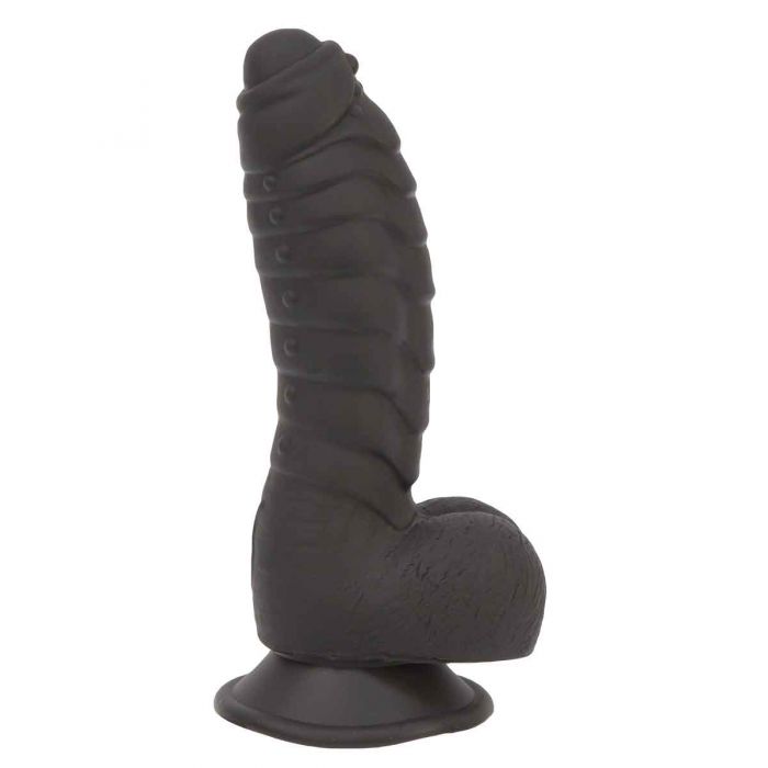 Addiction Ben 7" Dildo with Balls - Black