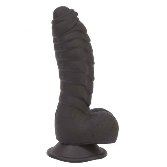 Addiction Ben 7" Dildo with Balls - Black
