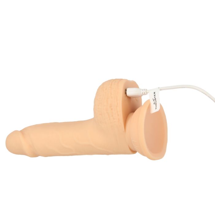 Naked Addiction 6.5" Thrusting Dong with Remote - Vanilla
