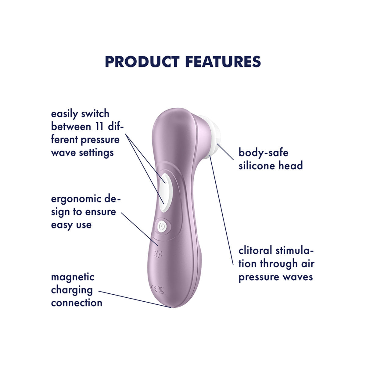 Satisfyer - Pro 2 Next Generation - Air Pulse Stimulator - Violet, Blue