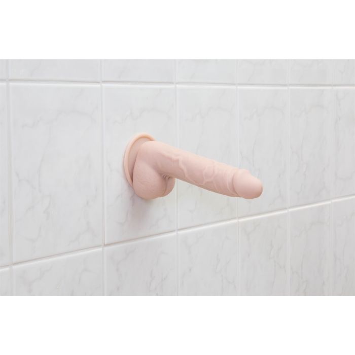 Addiction Mark 7.5" Dildo with Balls - Beige