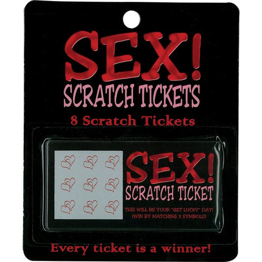 Sex! Scratch Tickets - 8 Chances per Card
